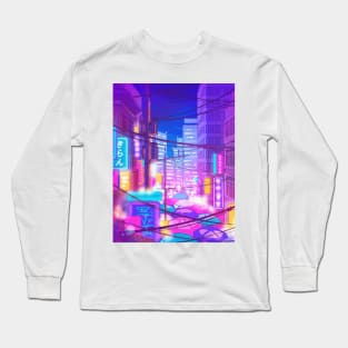 The neon Tokyo streets Long Sleeve T-Shirt